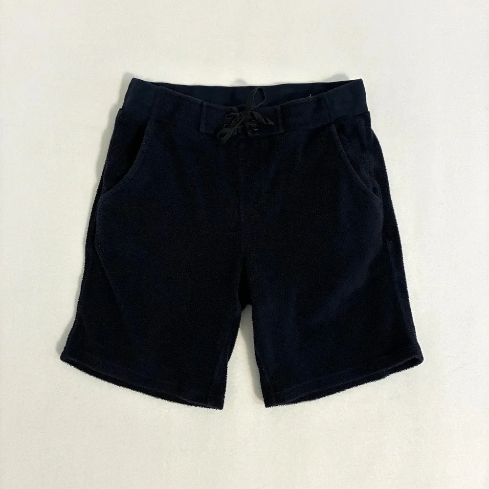 Outerknown Hightide Shorts Mens XS Blue Terry Cloth Surfer Beach Kelly Slater